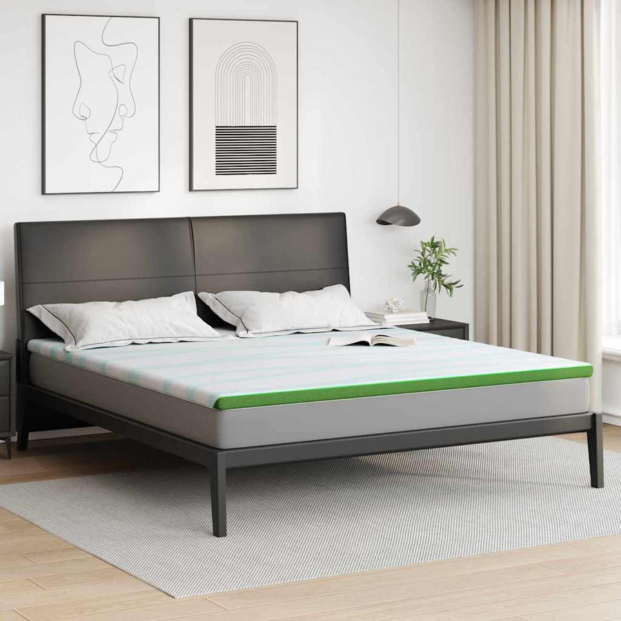 Matraspads Wit en Groen 200 x 200 cm