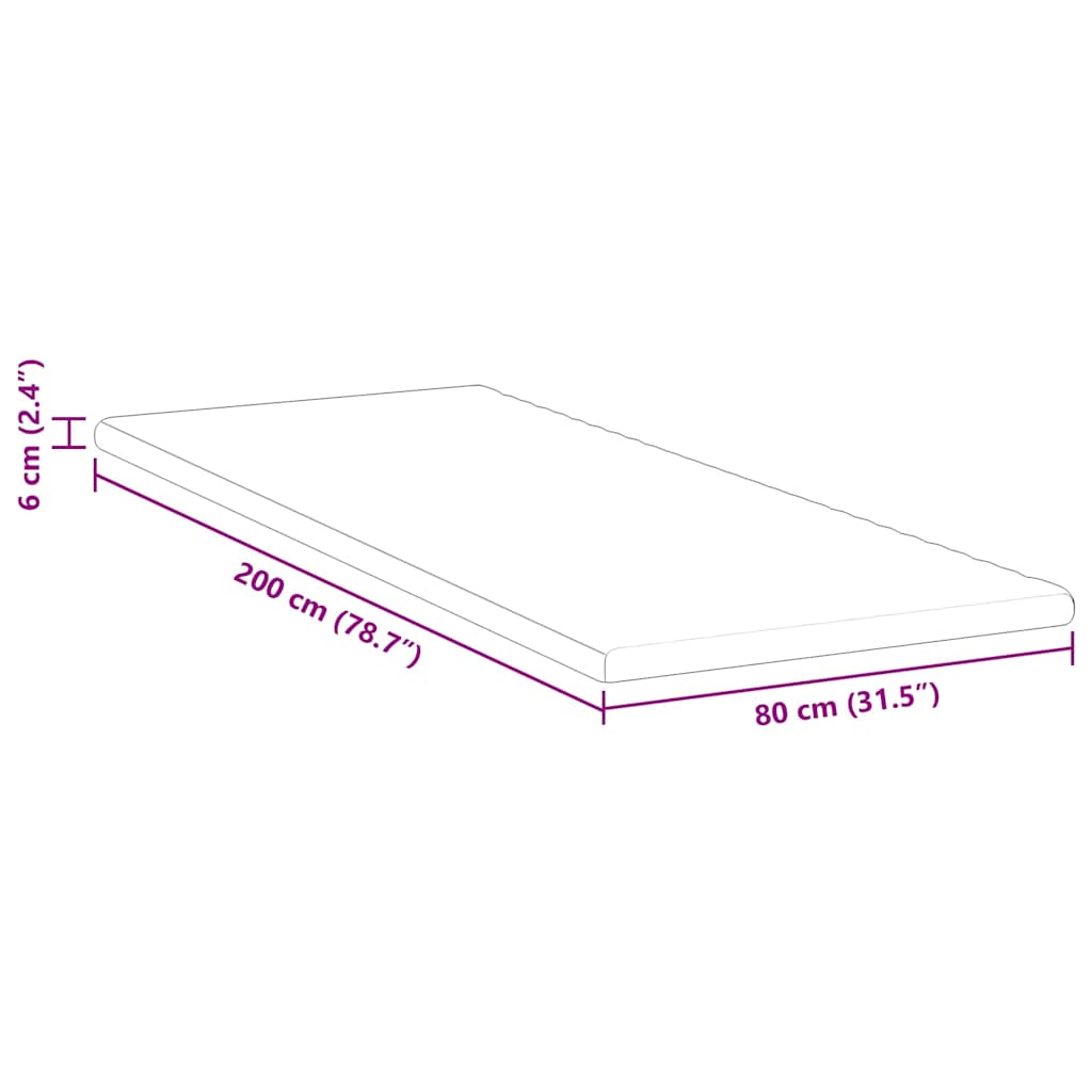 Matraspads Wit 80 x 200 cm 100% polyester jacquard stof