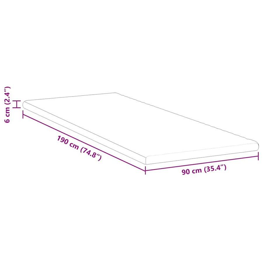 Matraspads Wit 90 x 190 cm 100% polyester jacquard stof