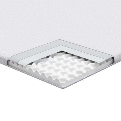 Matraspads Wit 90 x 200 cm 100% polyester jacquard stof