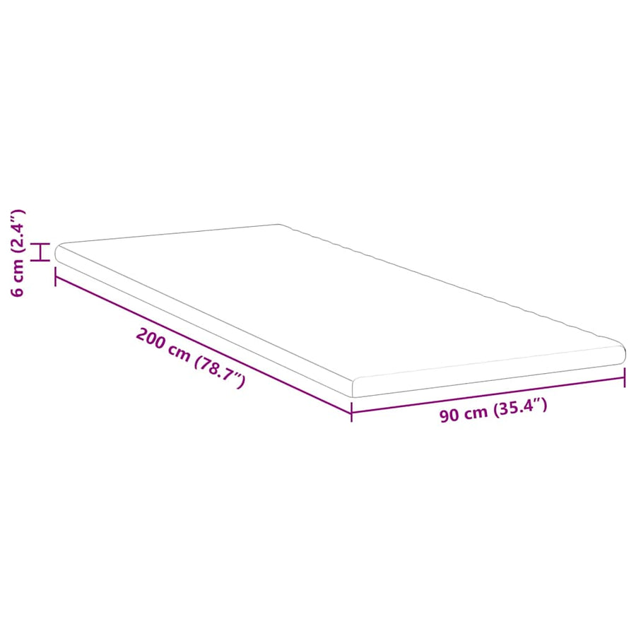 Matraspads Wit 90 x 200 cm 100% polyester jacquard stof