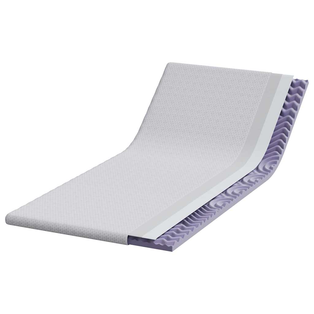 matrastopper Wit 90 x 190 cm Jacquard Stof