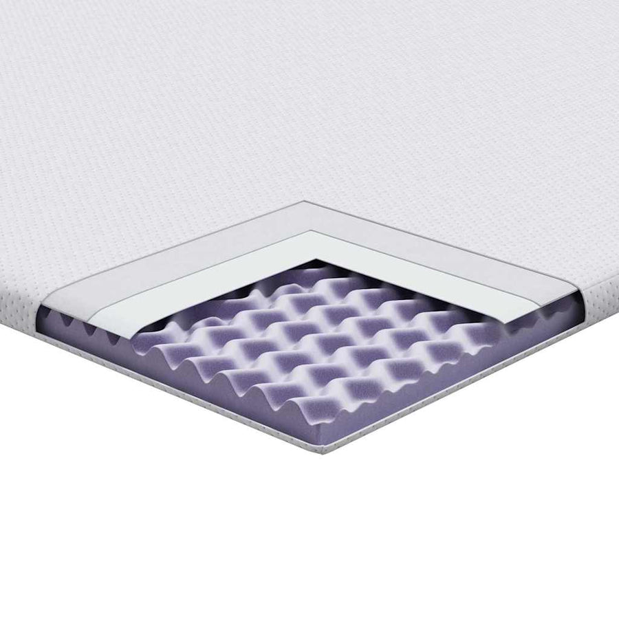 Matraspads Wit 140 x 190 cm 100% polyester jacquard stof