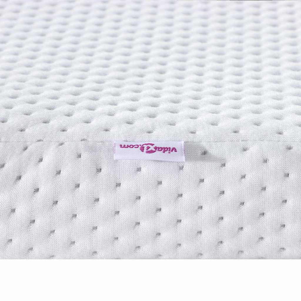 matrastopper Wit 200 x 200 cm Jacquard Stof