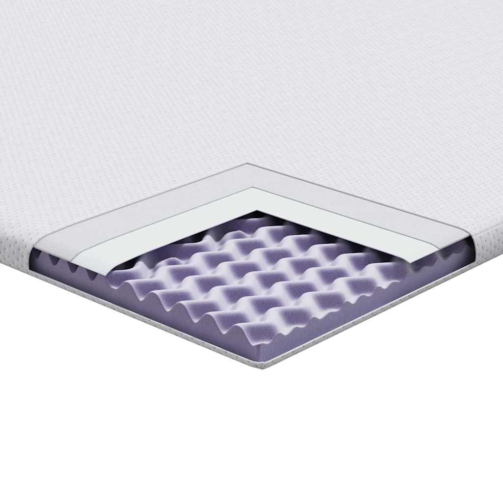 matrastopper Wit 200 x 200 cm Jacquard Stof