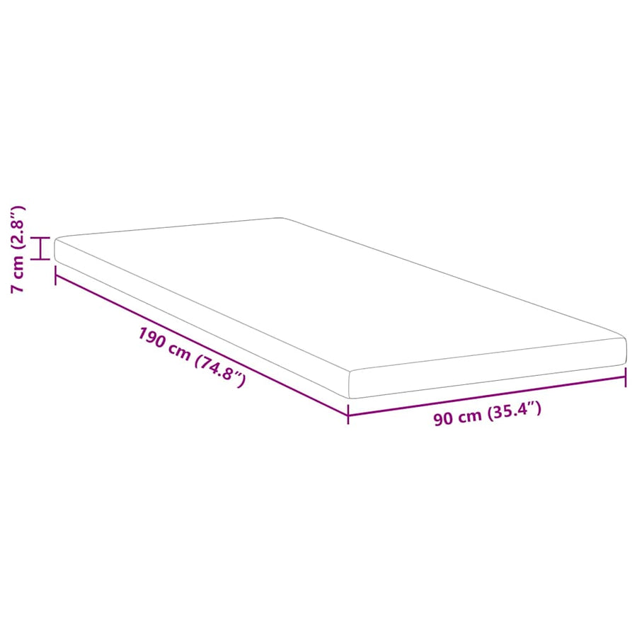 Matraspads Wit 90 x 190 cm 100% polyester jacquard stof