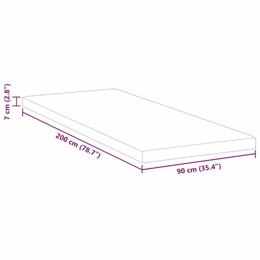 Matraspads Wit 90 x 200 cm 100% polyester jacquard stof