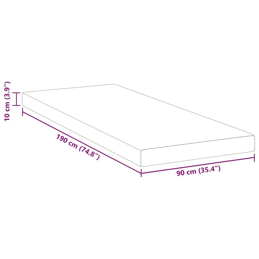 Matraspads Wit 90 x 190 cm 100% polyester jacquard stof