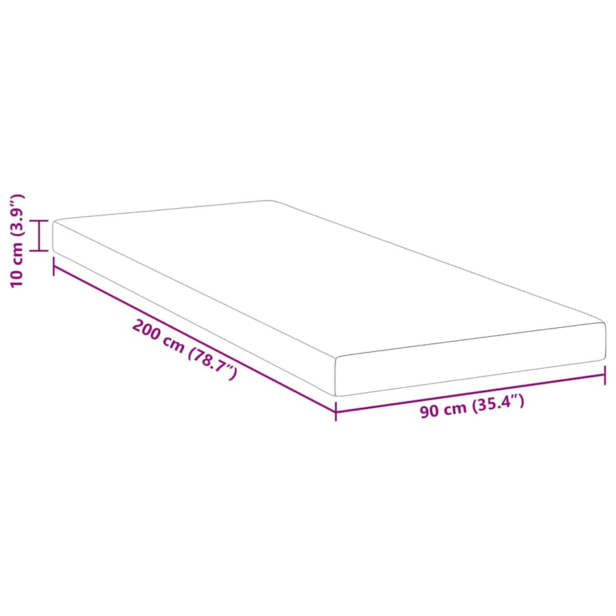 Matraspads Wit 90 x 200 cm 100% polyester jacquard stof
