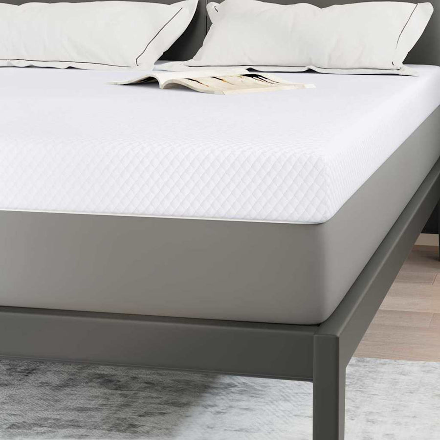 Matraspads Wit 140 x 190 cm 100% polyester jacquard stof