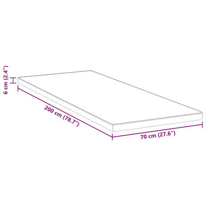 matrastopper Wit 70 x 200 cm Jacquard stof