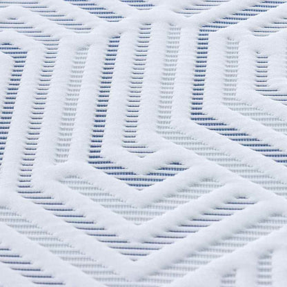 Matraspads Wit en Blauw 120 x 200 cm
