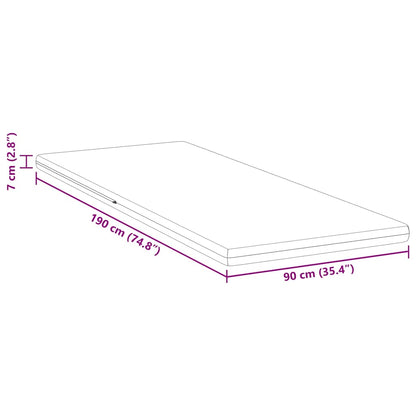 Matraspads Wit 90 x 190 cm 100% polyester jacquard stof