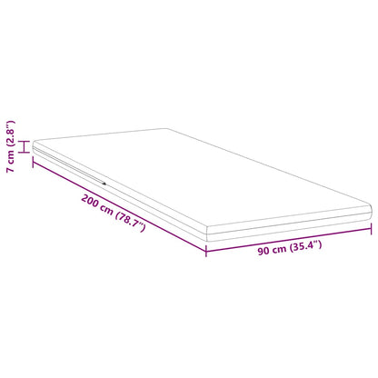 Matraspads Wit 90 x 200 cm 100% polyester jacquard stof