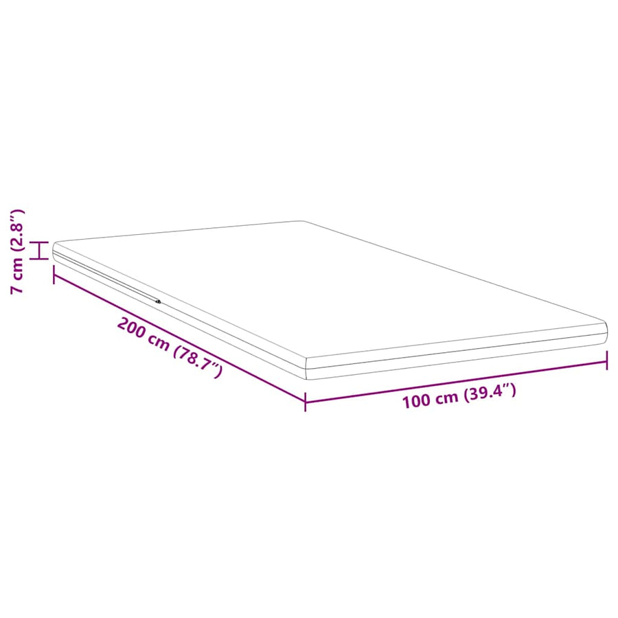 Matraspads Wit 100 x 200 cm 100% polyester jacquard stof