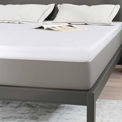 Matraspads Wit 160 x 200 cm 100% polyester jacquard stof