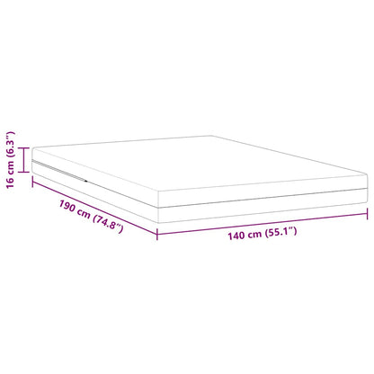 Matras Wit 140 X 190 Cm Jacquard Stof