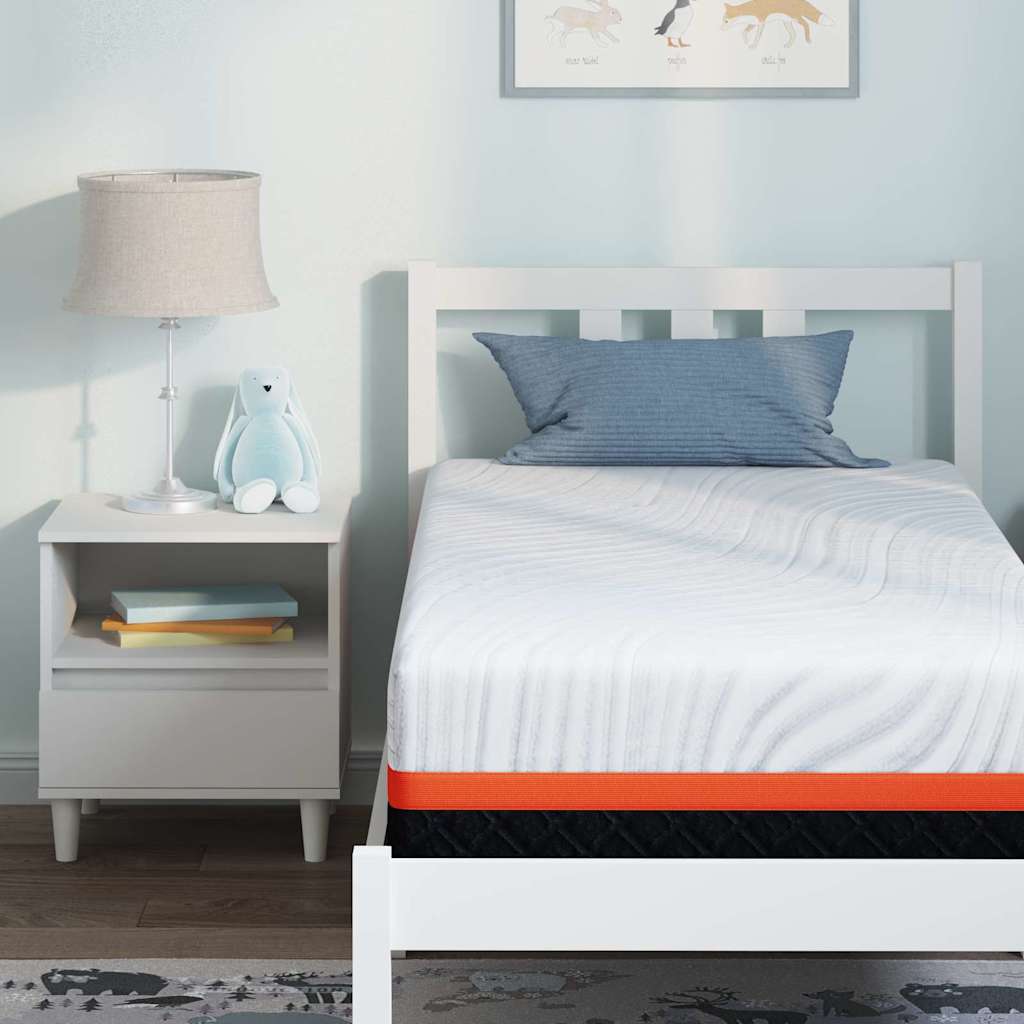 Matrassen Wit, Grijs 80 x 160 cm 100% polyester jacquard stof