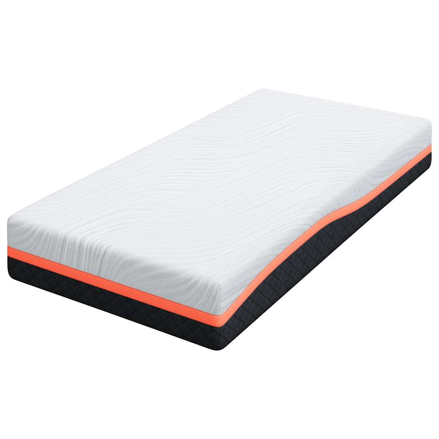 Matrassen Wit, Grijs 90 x 190 cm 100% polyester jacquard stof