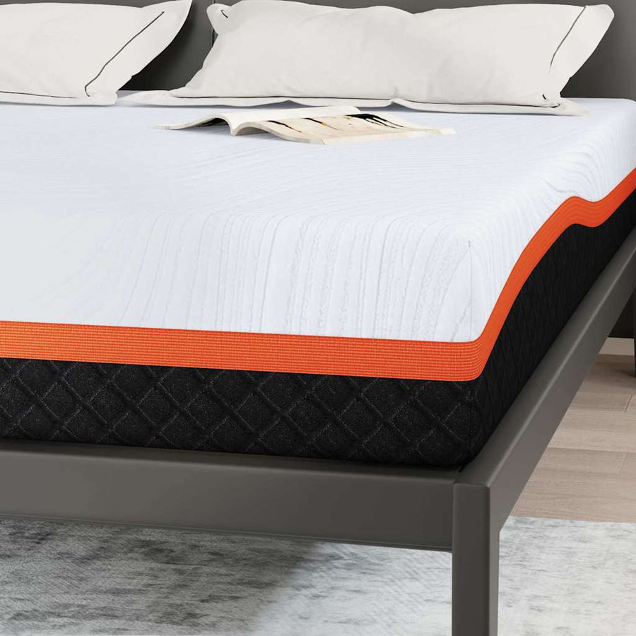 Matrassen Wit, Grijs 180 x 200 cm 100% polyester jacquard stof