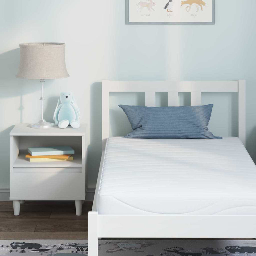 Matras Wit Jacquard Stof 80 x 160 cm