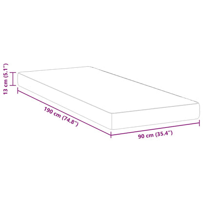 Matrassen Wit 90 x 190 cm 100% polyester stof