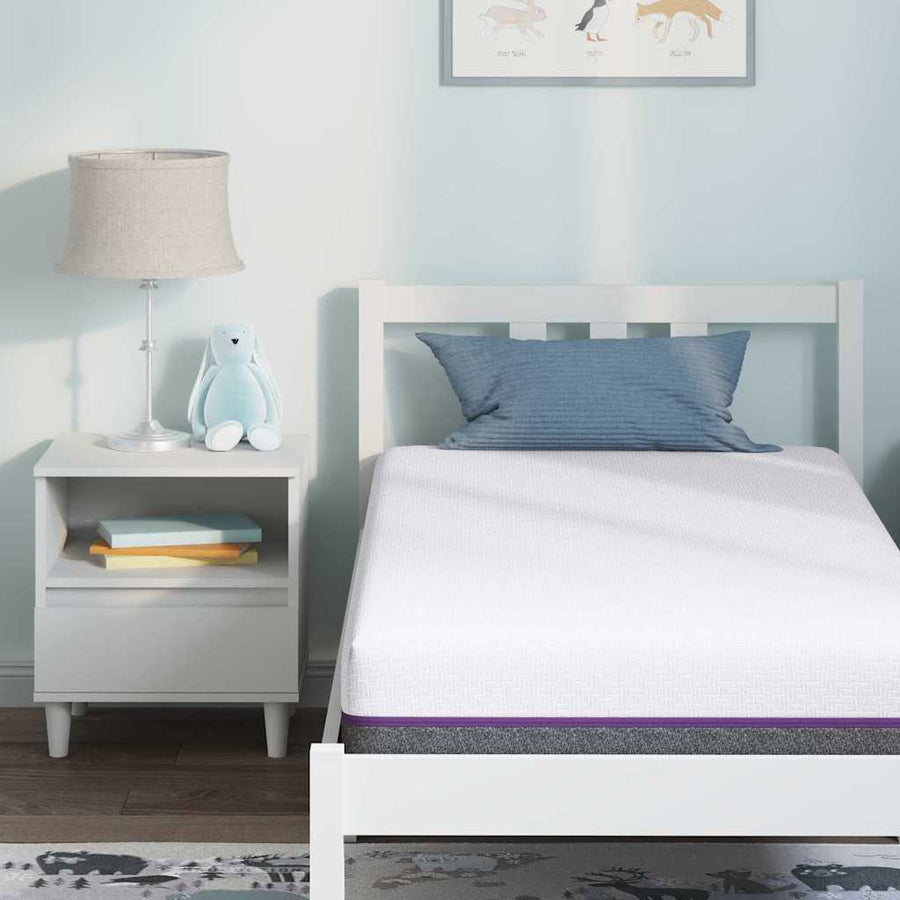 Matrassen Wit, Grijs 80 x 160 cm 100% polyester jacquard stof