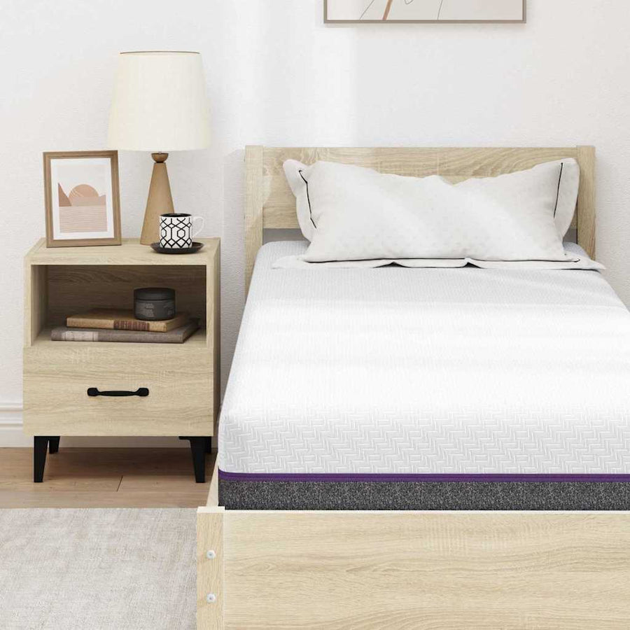 Matrassen Wit, Grijs 70 x 200 cm 100% polyester jacquard stof