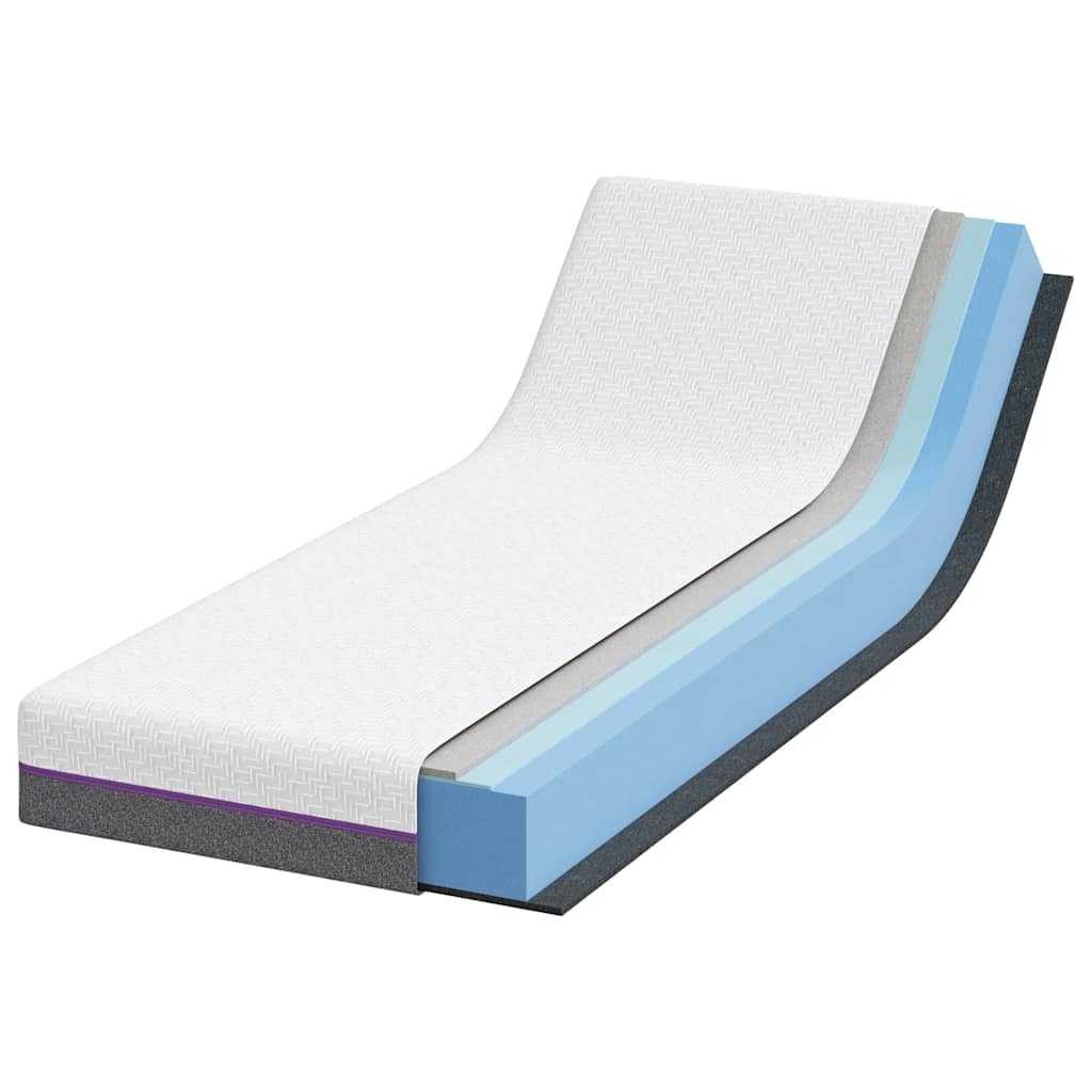 Matrassen Wit, Grijs 80 x 200 cm 100% polyester jacquard stof