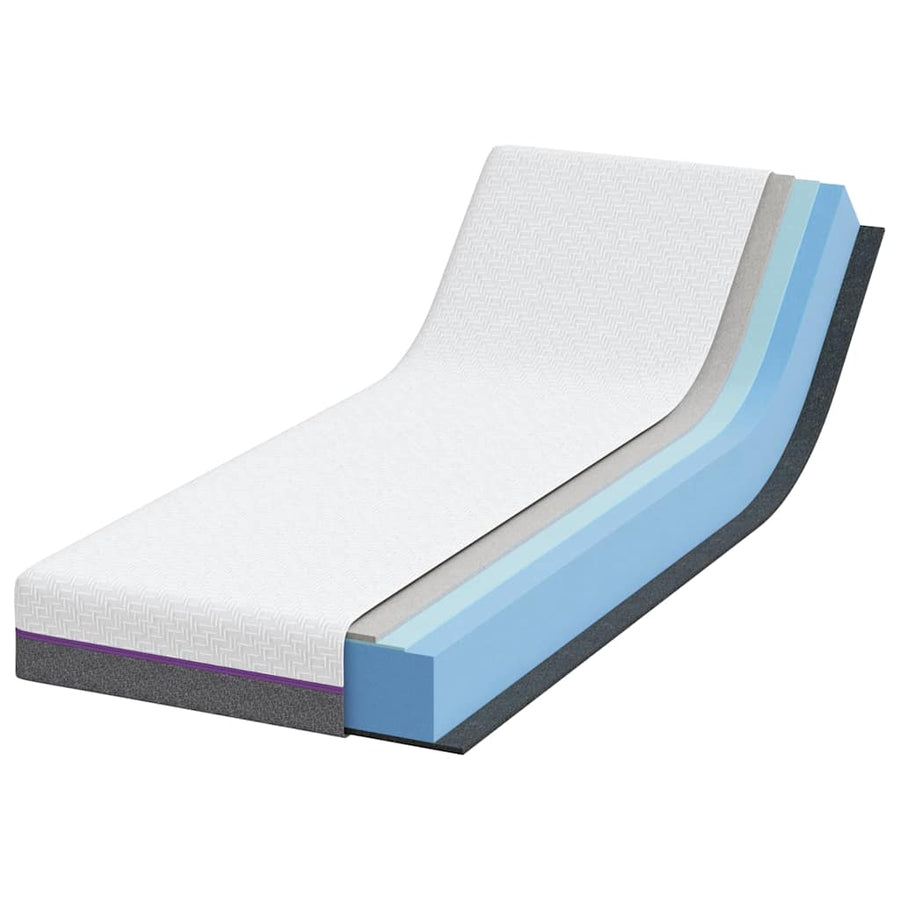 Matrassen Wit, Grijs 80 x 200 cm 100% polyester jacquard stof