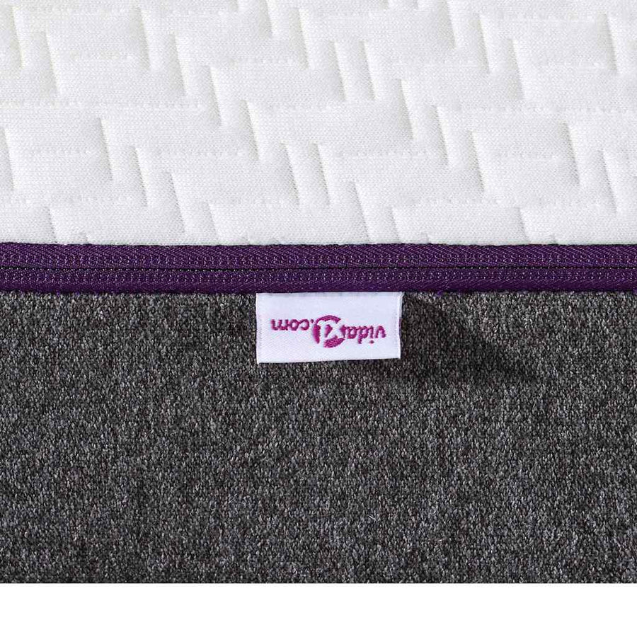 Matrassen Wit, Grijs 90 x 190 cm 100% polyester jacquard stof