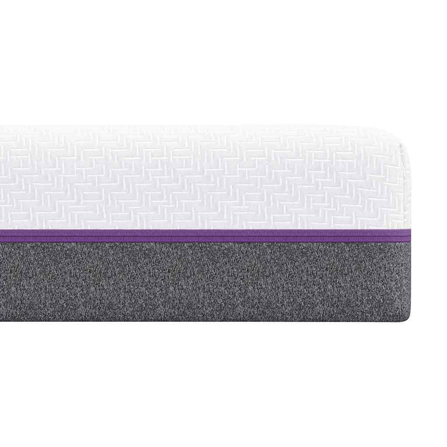 Matrassen Wit, Grijs 90 x 190 cm 100% polyester jacquard stof