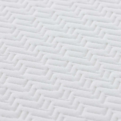 Matrassen Wit, Grijs 140 x 190 cm 100% polyester jacquard stof