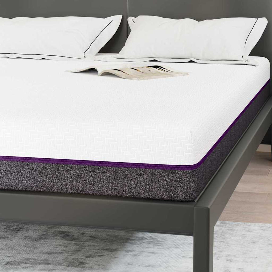 Matrassen Wit, Grijs 140 x 190 cm 100% polyester jacquard stof