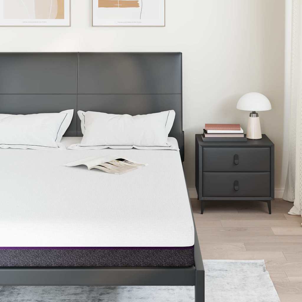 Matrassen Wit, Grijs 140 x 200 cm 100% polyester jacquard stof