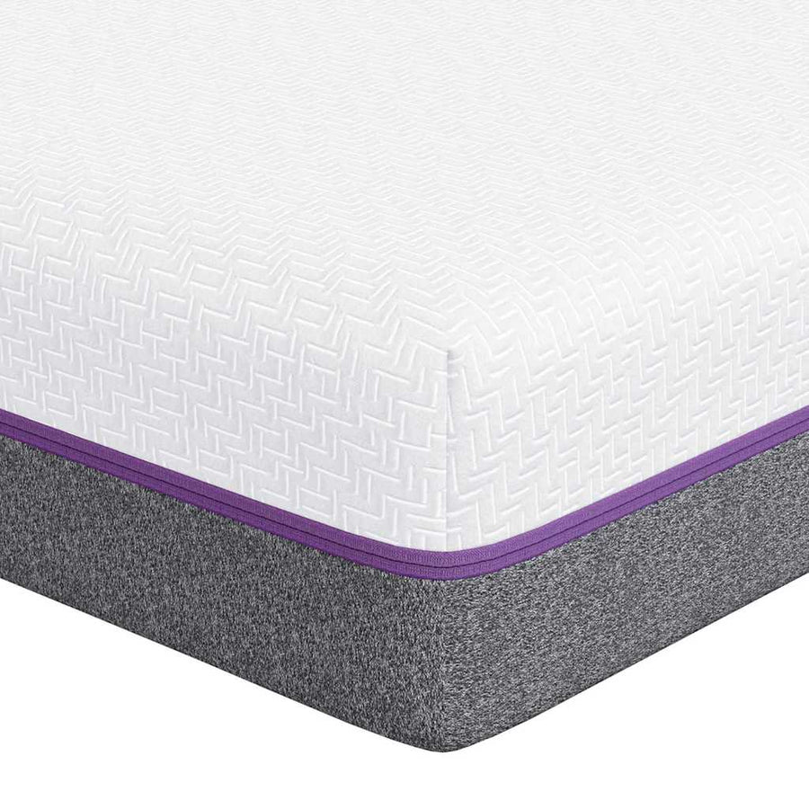 Matrassen Wit, Grijs 180 x 200 cm 100% polyester jacquard stof