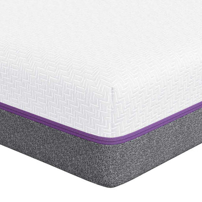Matrassen Wit, Grijs 200 x 200 cm 100% polyester jacquard stof