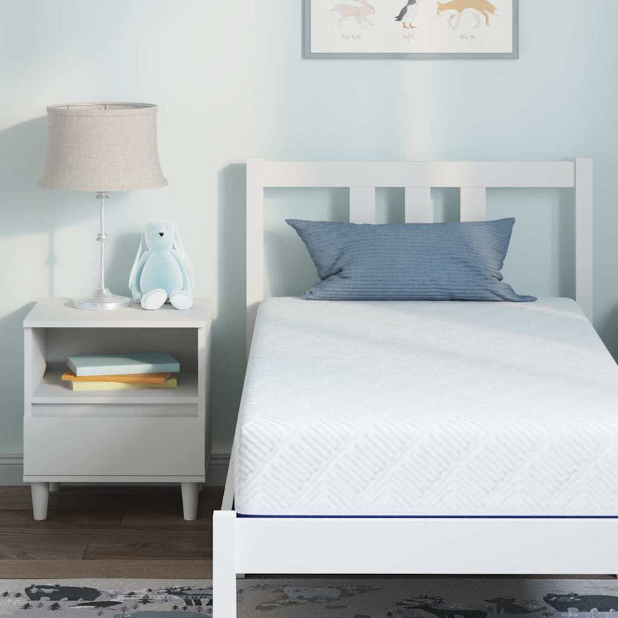 Matrassen Wit, Blauw 80 x 160 cm 100% polyester jacquard stof