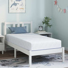 Matras 80x160 cm wit blauw jacquard stof