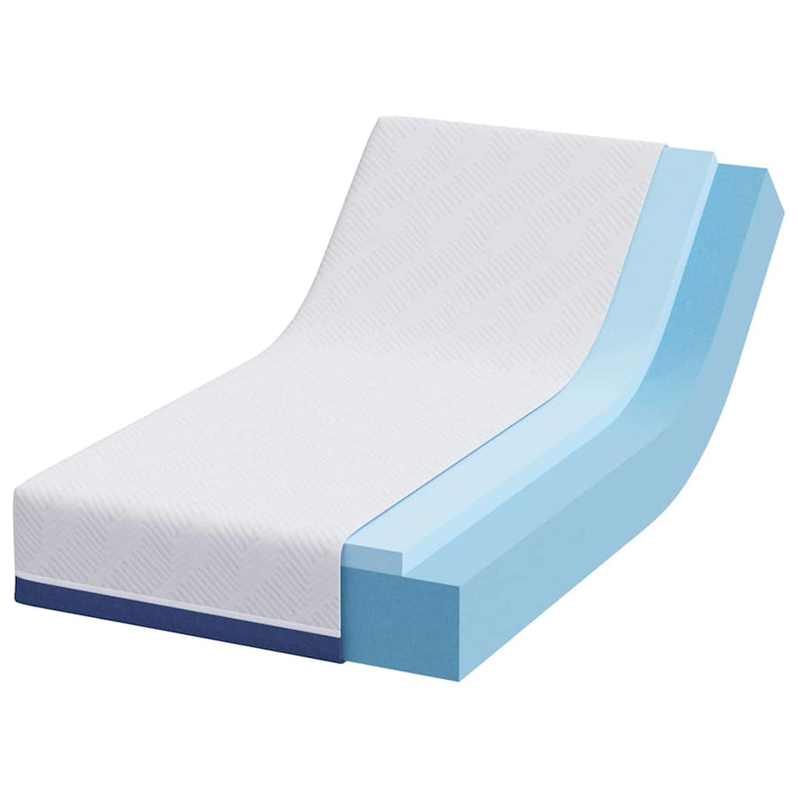 Matrassen Wit, Blauw 80 x 160 cm 100% polyester jacquard stof