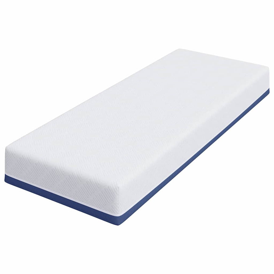 Matras Wit En Blauw 70 X 200 Cm Met Gel Doordrenkt Schuim