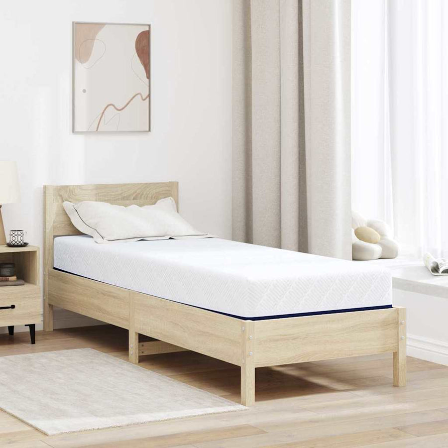 Matrassen Wit, Blauw 80 x 200 cm 100% polyester jacquard stof