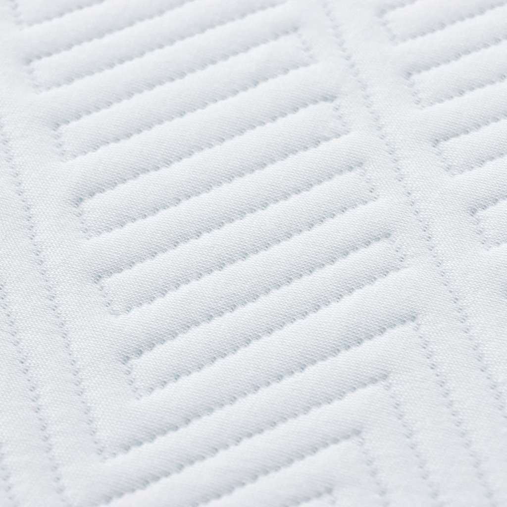 Matrassen Wit, Blauw 90 x 190 cm 100% polyester jacquard stof