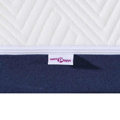 Matrassen Wit, Blauw 90 x 200 cm 100% polyester jacquard stof