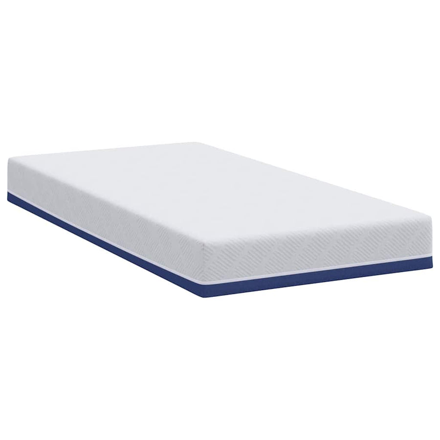 Matrassen Wit, Blauw 90 x 200 cm 100% polyester jacquard stof