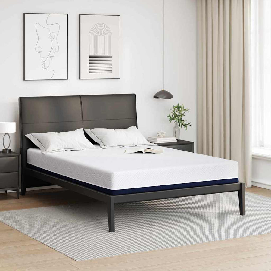 Matrassen Wit, Blauw 140 x 190 cm 100% polyester jacquard stof