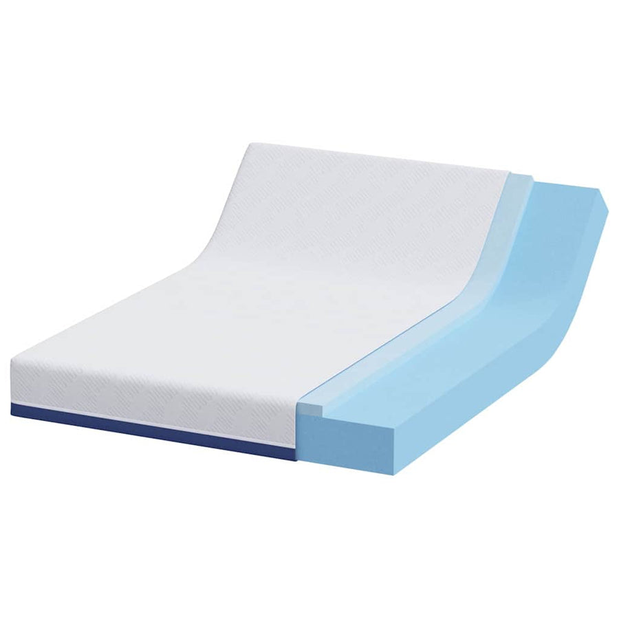 Matrassen Wit, Blauw 140 x 200 cm 100% polyester jacquard stof