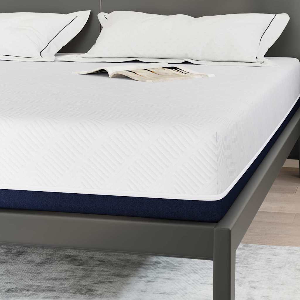 Matrassen Wit, Blauw 180 x 200 cm 100% polyester jacquard stof