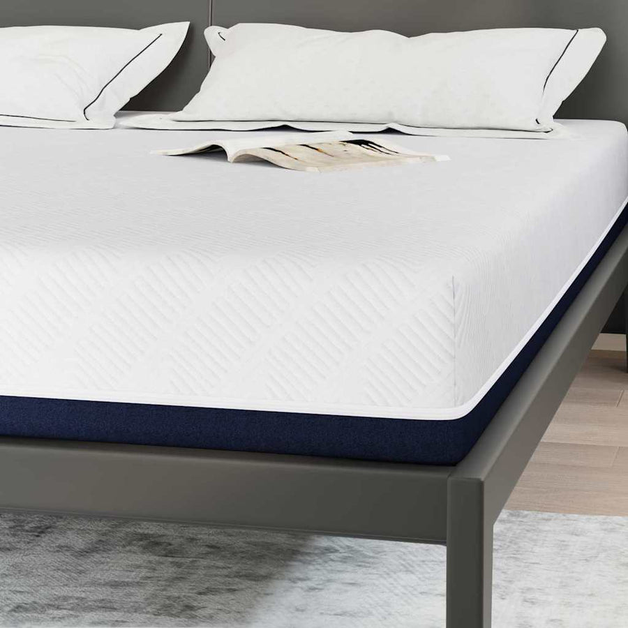 Matrassen Wit, Blauw 180 x 200 cm 100% polyester jacquard stof
