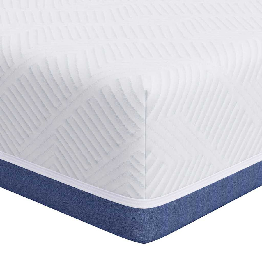 Matrassen Wit, Blauw 180 x 200 cm 100% polyester jacquard stof